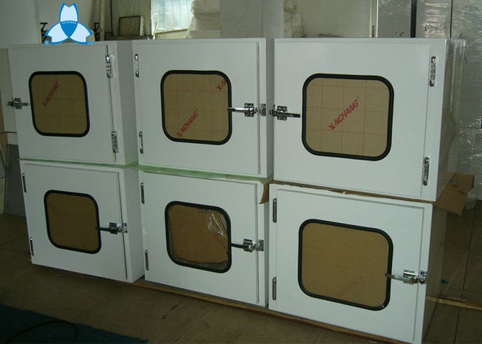 Hospital Equipment Dynamic Pass Box / Pass Through Boxes For Clean Rooms 500*400*500mm 0