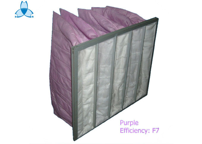 Self - Supported Air Conditioning Air Filters , Pocket Cleaning Air Filters For Pharmaceutical 0