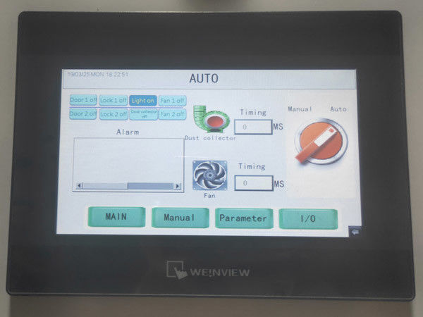 Bộ phận phòng tắm không khí trong phòng sạch của công ty RoHS Kết nối với bộ điều khiển thu bụi bằng PLC và màn hình cảm ứng 1