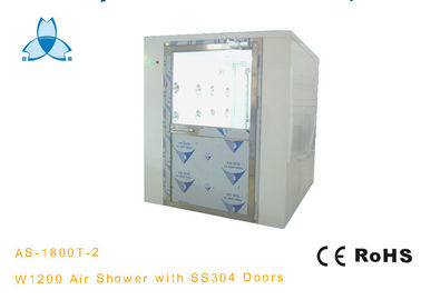 Industrial 4 Person Air Shower System Single Leaf Large Door , 22-25m/s Wind Speed