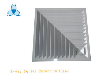 Mua 2 Way RAL9016 Square Air Diffuser Aluminum Alloy Material For HVAC System online manufacture