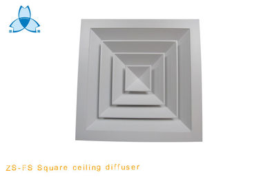 Mua White Powder Coated Ceiling Air Diffuser With 27.5mm Width Border , 50mm Height online manufacture