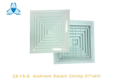 Mua 4 Way Ceiling Air Diffuser With Damper , Powder Coated Surface Finish online manufacture