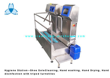 Mua Trạm vệ sinh, SS304 giày duy nhất làm sạch / tay máy giặt / khử trùng tay cho nhà máy thực phẩm online manufacture