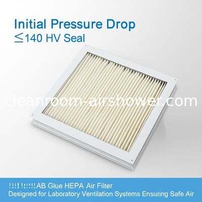Mua Giảm áp suất ban đầu ≤140 HV Seal AB Glue HEPA Air Filter được thiết kế cho các hệ thống thông gió phòng thí nghiệm đảm bảo không khí an toàn sản xuất trực tuyến