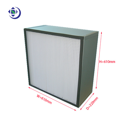 Bộ lọc Hepa H13 hiệu quả cao, Bộ lọc Hepa Tách xếp nếp sâu 610x610x220mm
