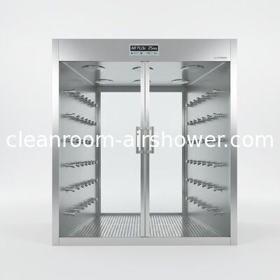 Air Flow 25m per second Air Shower Room Featuring Air Shower Time Settings 0 to 99 Seconds for Cleanroom Particle Removal