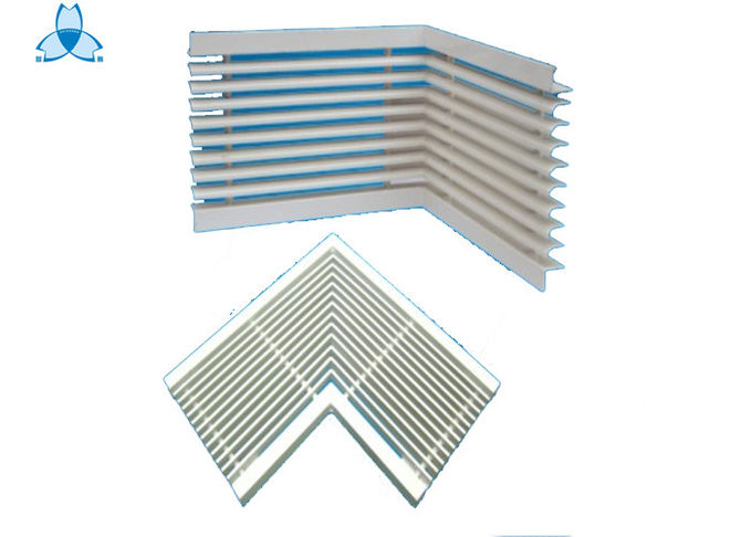 Weatherproof Return Air Louver 25mm Height Degree And Special Triangle Air Grille 0